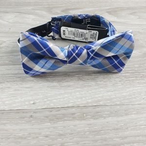 J. Ferrar bow tie shades of blue plaid